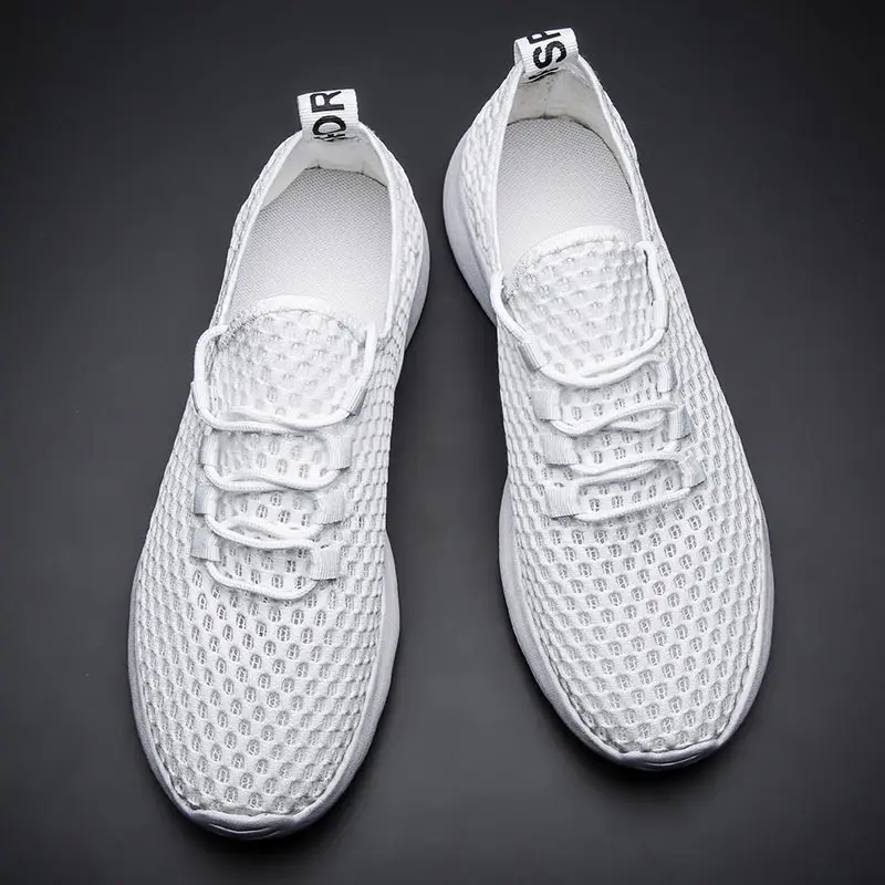 Дышащие женские спортивные кроссовки больших размеров; Летние Женские спортивные туфли; сетчатая теннисная обувь; легкая беговая Обувь; цвет черный, B-306