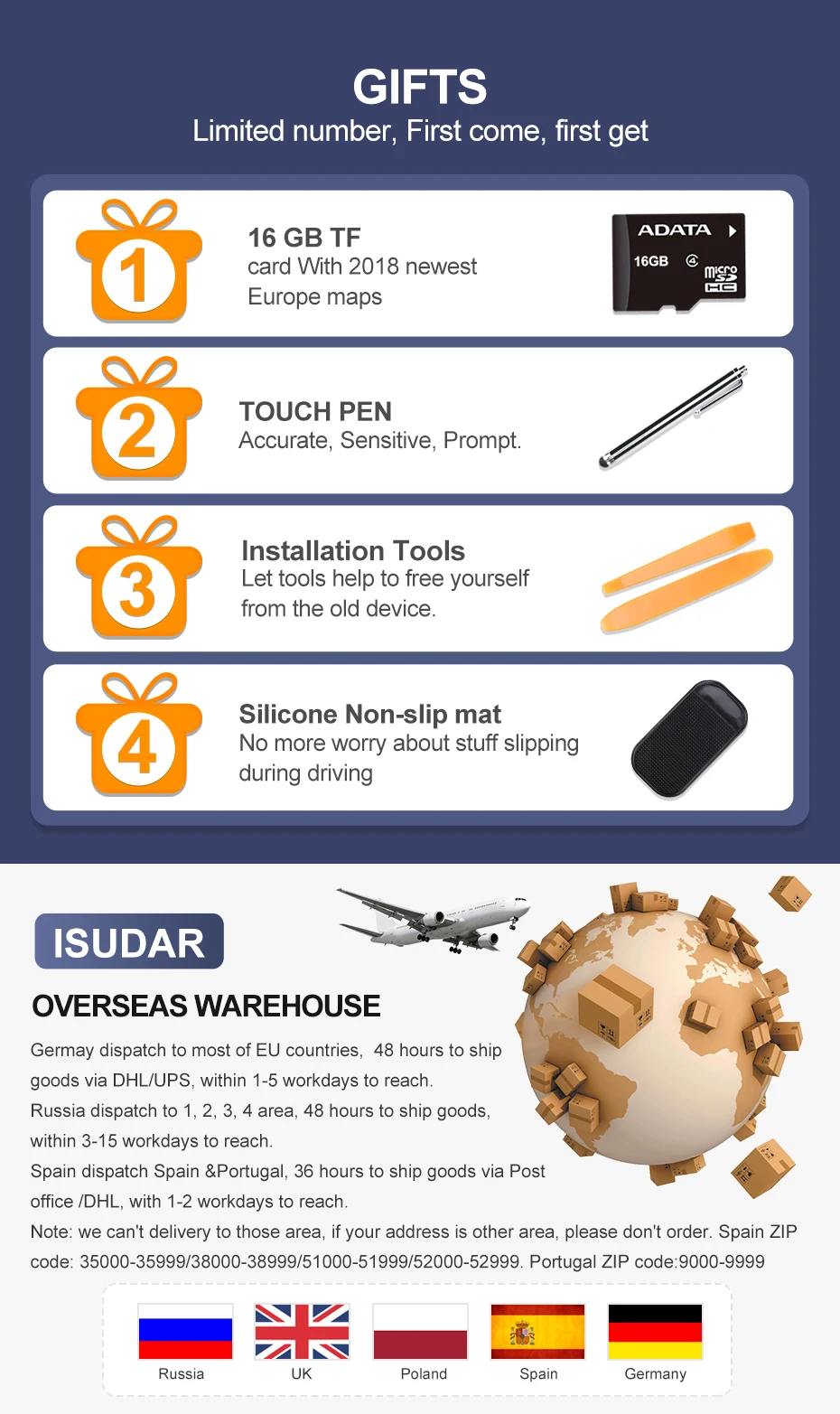 Perfect Isudar H53 Android 2 Din Autoradio For FORD/Focus/Mondeo/S-MAX/C-MAX/Galaxy Car Multimedia Player GPS 8 Core RAM 4G 64GB DSP DVR 0