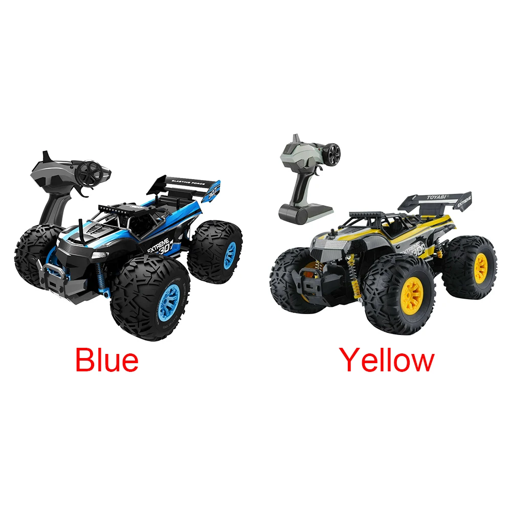 2,4 г 1:18 мини на батарейках Monster Truck ПВХ ударопрочный внедорожный автомобиль с дистанционным управлением Радиоуправляемый автомобиль детская игрушка гоночный нескользящий