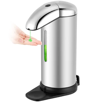

Automatic Soap Dispenser - Touchless & Refillable Pump with Infrared Motion Sensor - Adjustable Liquid Flow, Waterproof