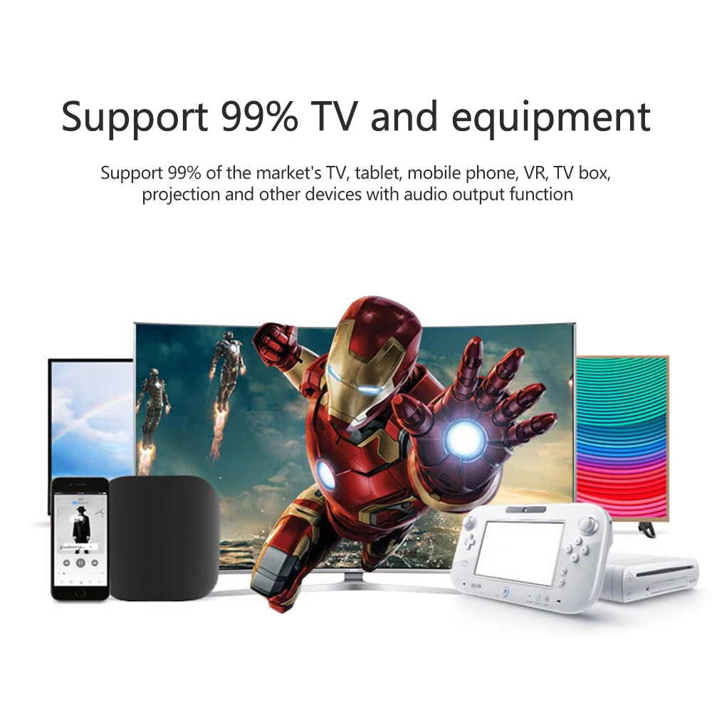 YOUXIU Bluetooth Speaker Home Theater System Loudspeaker 3D HiFi Stereo Surround Soundbar Support Audio TF Card 6