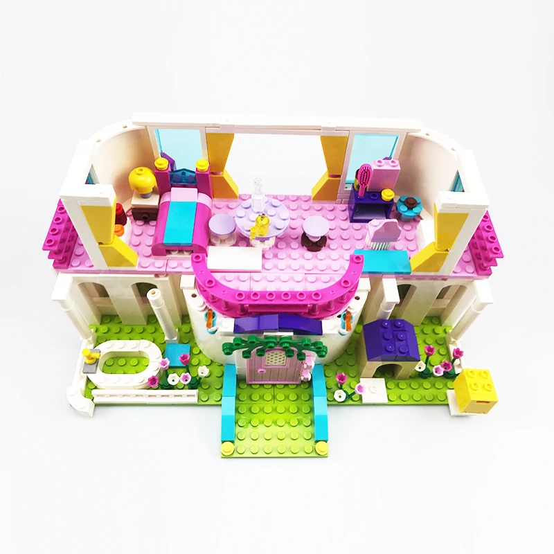 NEW Princess Series Castle Party Building Blocks Sets Legoes Bricks Classic Kids Girl Gifts Model Toys 5