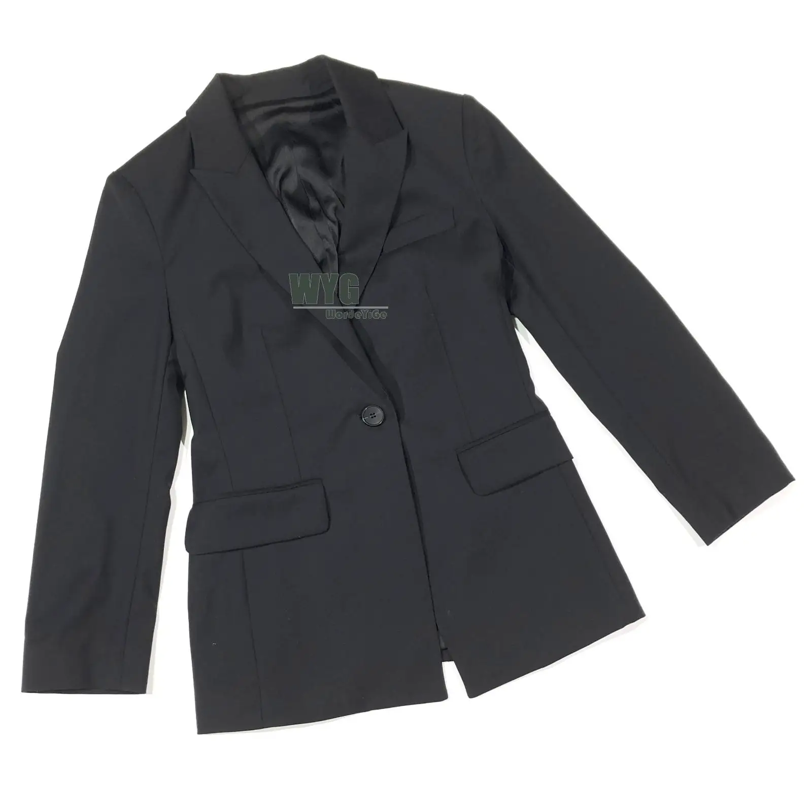 Office Lady Style Women Blazer For Business 2020 Autumn New Arrival Top Quality Single Button Long Sleeve Elegant Wool Blazers