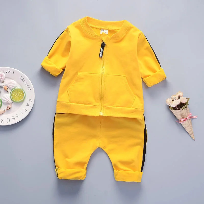 

2019 Spring Clothing Korean-style Childrenswear New Style 1-5-Year-Old BOY'S Spring And Autumn Sports Set Infants CHILDREN'S Sui