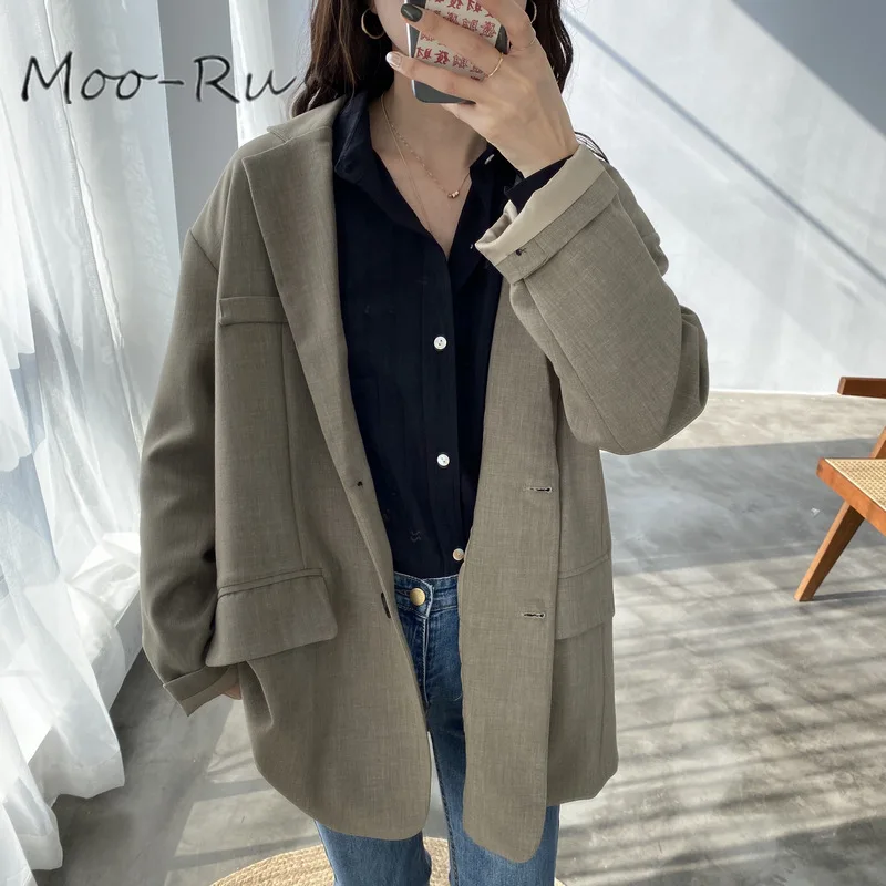 Moo-Ru 2020 Early Spring New Fund Color Is Too Beautiful Loose BF Wind Restores Ancient Ways In Long Style Suit Jacket Female - 4.00069E+12 Moo-Ru 2020 Early Spring New Fund Color Is Too Beautiful Loose BF Wind Restores Ancient Ways In Long Style Suit Jacket Female - 4.00069E+12