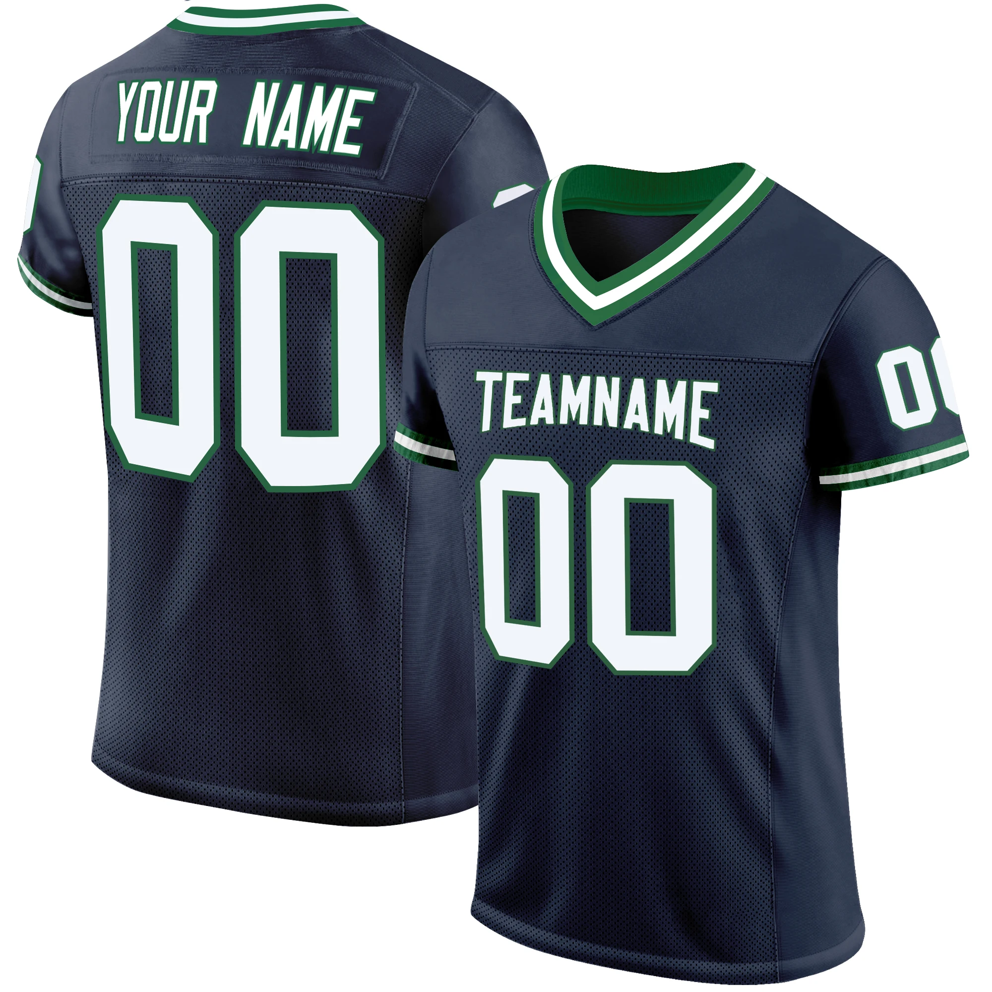 Football Jersey Sublimated Team Name/Number Personalized Design Football Game Breathable Jersey for Men/Lady/Kids