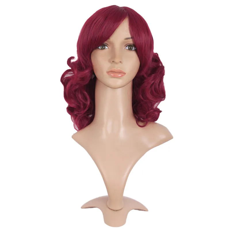 MapofBeauty 14 &quotКороткие вьющиеся черные коричневые золотые синие белые жаропрочные