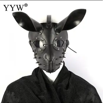 

Bunny Girl Halloween Mask Playing Props Party Carnival Mask Creative Realistic Mask For Unisex Accessories Pu Leather Masks