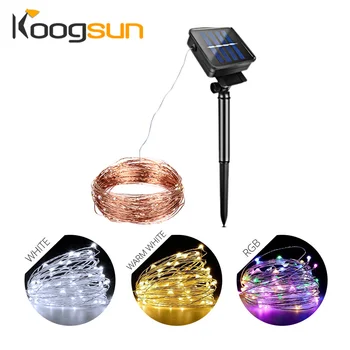 

Outdoor Solar Light LED Garland Fairy Lights Copper Wire String Waterproof 10m 20m LED Solar Exterior Light Garden Wedding Decor