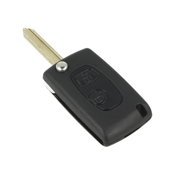 

IperChiavi ICIT24 remote key shell 2 buttons with blade SX9 battery on without Transponder chip for Peugeot Citroen