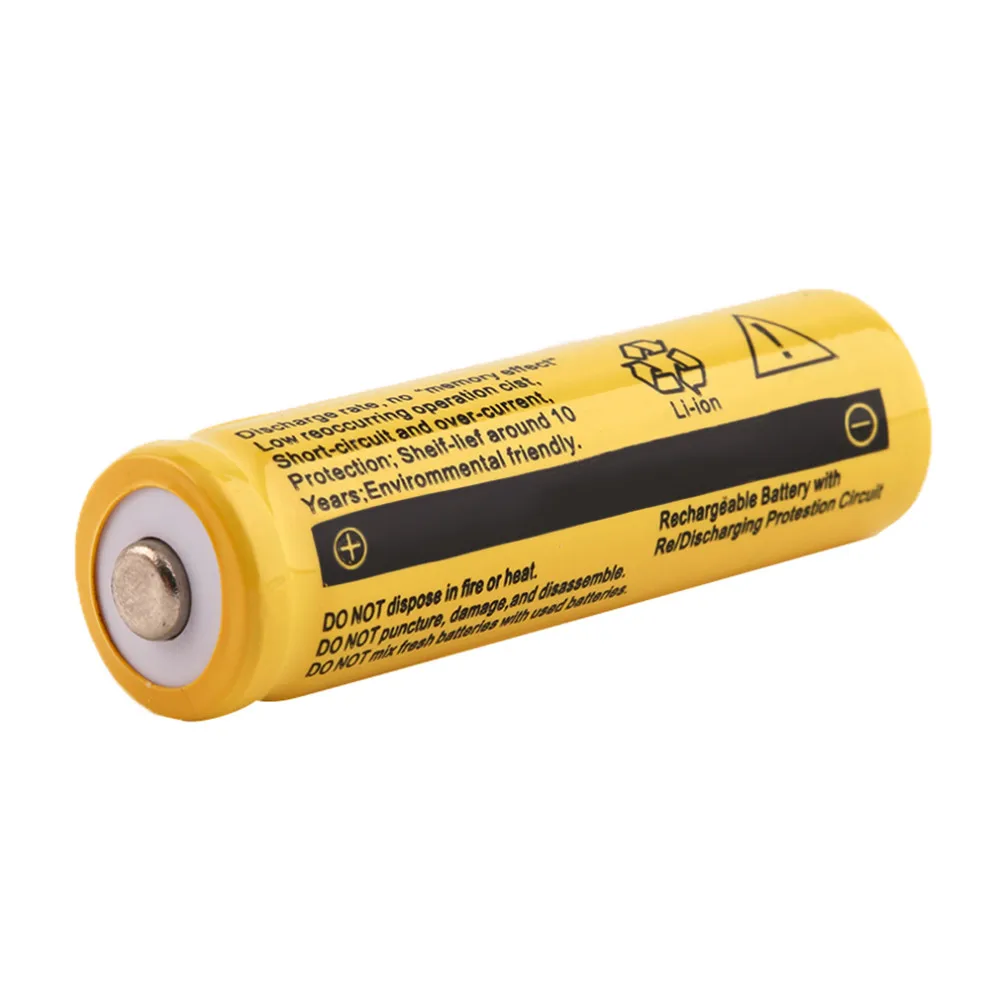 Новинка 1 шт. TR 2500mAh 14500 3,7 V литий-ионные аккумуляторы 14500 батарея литий-ионная батарея желтого цвета