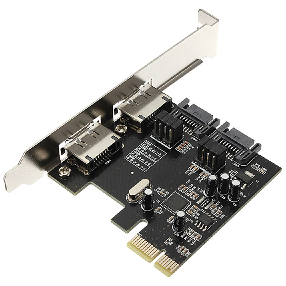 Горячая PCI-E Express SATA3 SATA3.0 6 ГБ/сек. eSATA SATA III карта поддерживает горячую замену