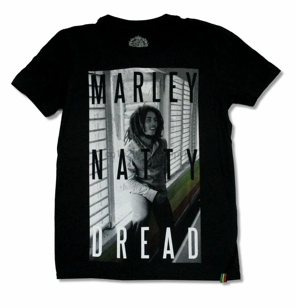 Боб Марли черная футболка с окошком новинка официальная регги-группа для