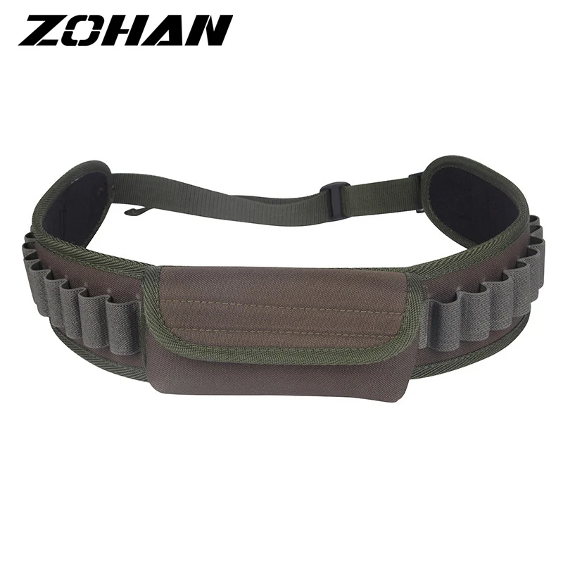 

Zohan Tactical 30 Rounds Shell Holder Belt Military Shotgun Bullet Belt Pouch Waist Bullet Cartridges Holster for Hunting