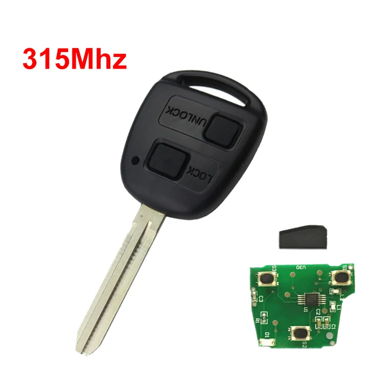 2BT 315Mhz Окей Tech 2 3 кнопки 315/433 МГц 4D67 чип пульт дистанционного ключа для Toyota Camry Prado Corolla автоматическое дистанционное управление CAMRY 304 60030 - Цвет: 2BT 315Mhz