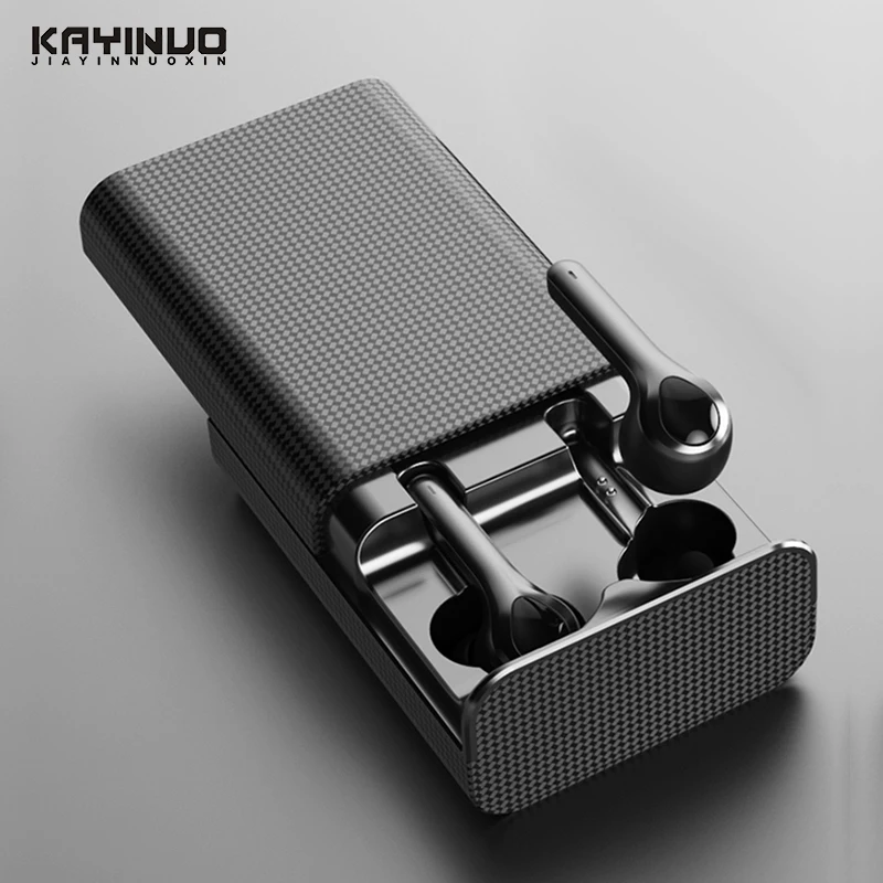 Double Rail Slide Design Headphone Noise Cancling Waterproof Dustproof Earbuds Smart Touch Mini Wireless Bluetooth Earphone 5.0