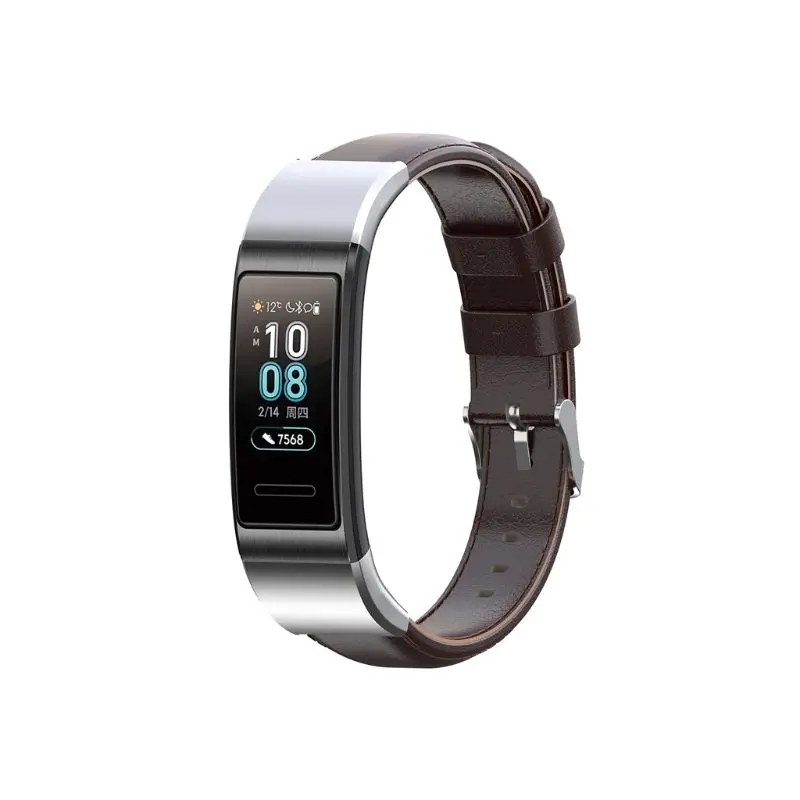 Сменный кожаный ремешок для часов huawei Band 3/Band 3 Pro/TER-B09/TER-B29 Смарт-часы