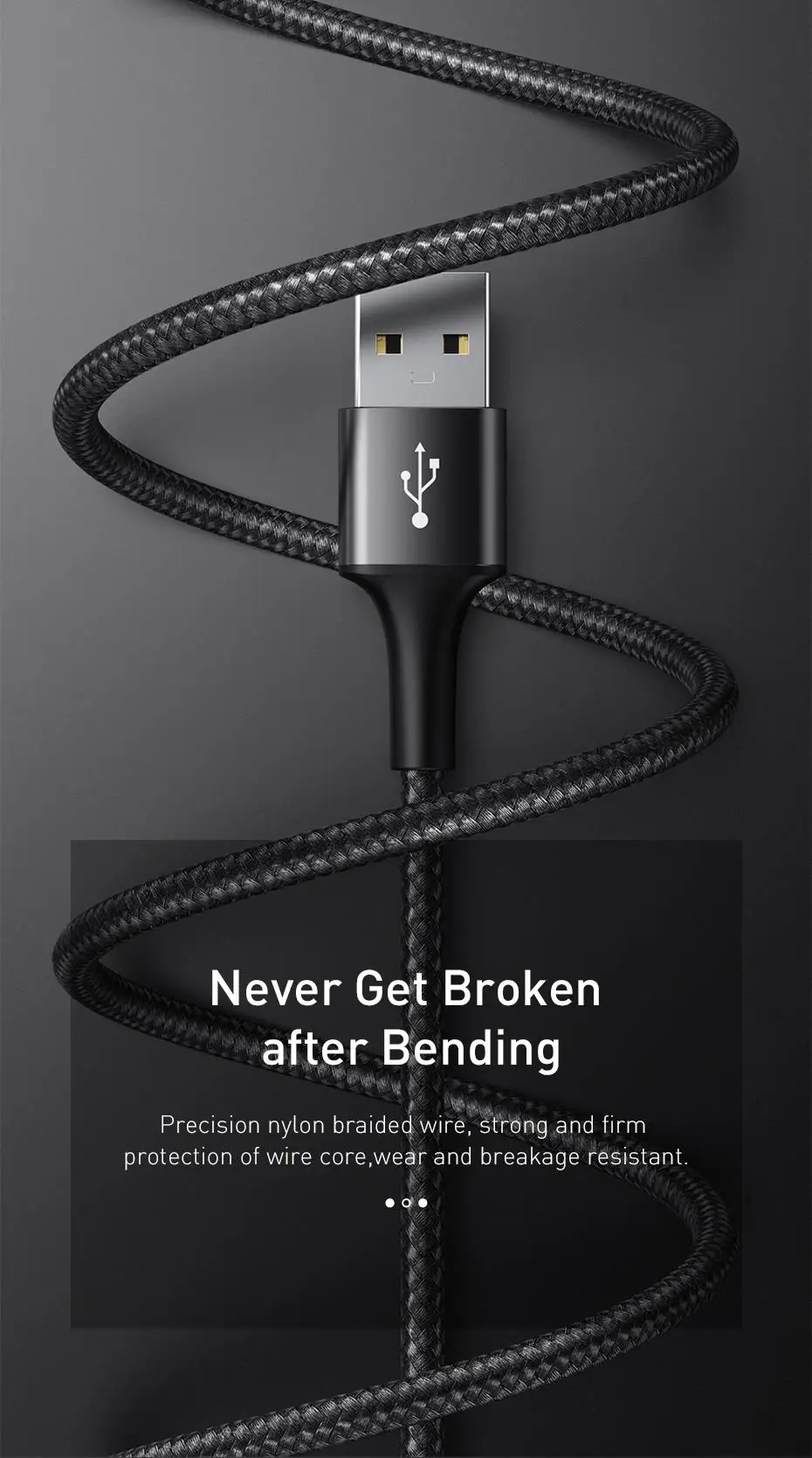 Baseus 3 в 1 USB кабель для iPhone светодиодный 3в1 мульти Micro usb type C кабель для samsung S10 мобильный телефон Быстрая зарядка зарядное устройство Шнур