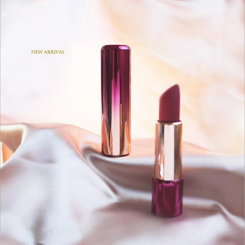 10/30/50PCS 12.1MM High-end Purple&Gold Empty Cosmetic Balm Tube Container Makeup Tool Gradient Purple Gold Lipstick Press Tubes