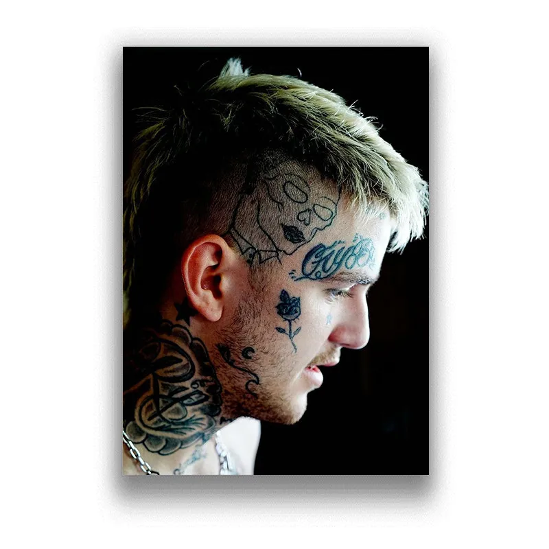 Бумага с белым покрытием Lil Peep картина для украшения дома гостиной спальни