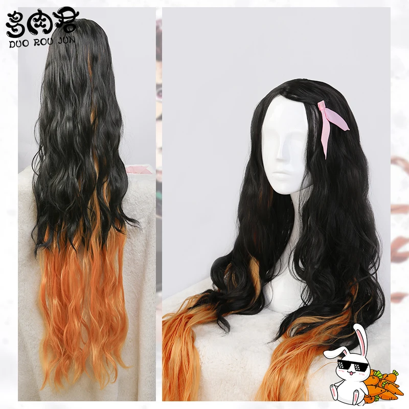 Kamado Nezuko Cos Demon Slayer косплей кимоно Униформа костюм