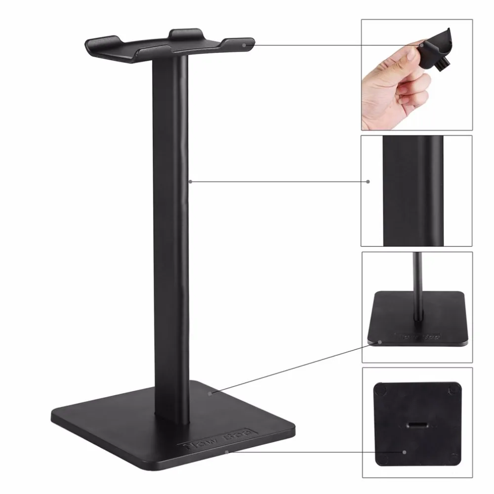 Headphone Headset Earphone Stand Holder Universal Fashion Display for Headphones bracket Holder Black Rack Hanger Headphone Hang