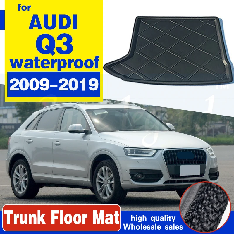 Подходит для AUDI Q3 2009 2019 задний багажник поднос загрузки лайнер грузовой коврик