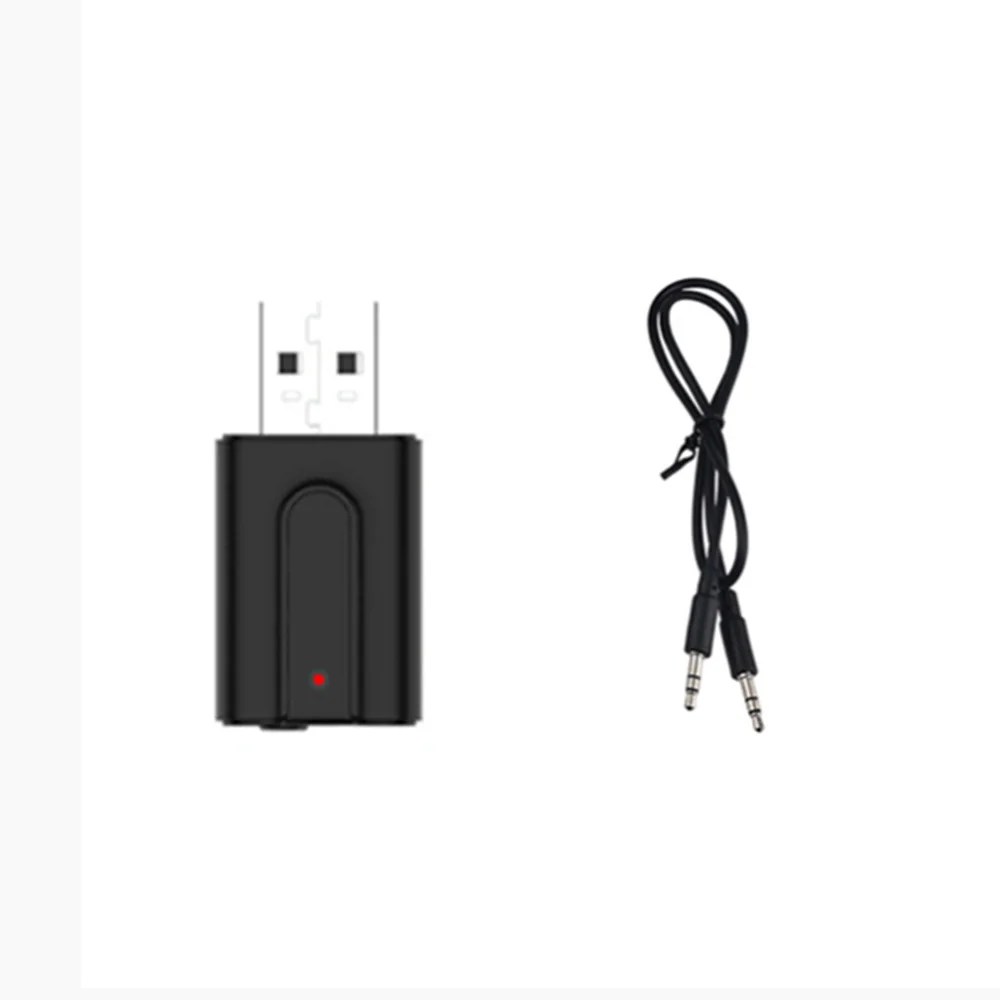 1 шт. наушники стерео музыка USB аудио адаптер автомобильный AUX беспроводной динамик 3,5 мм разъем автомобильный аудио кабель Bluetooth передатчик приемник