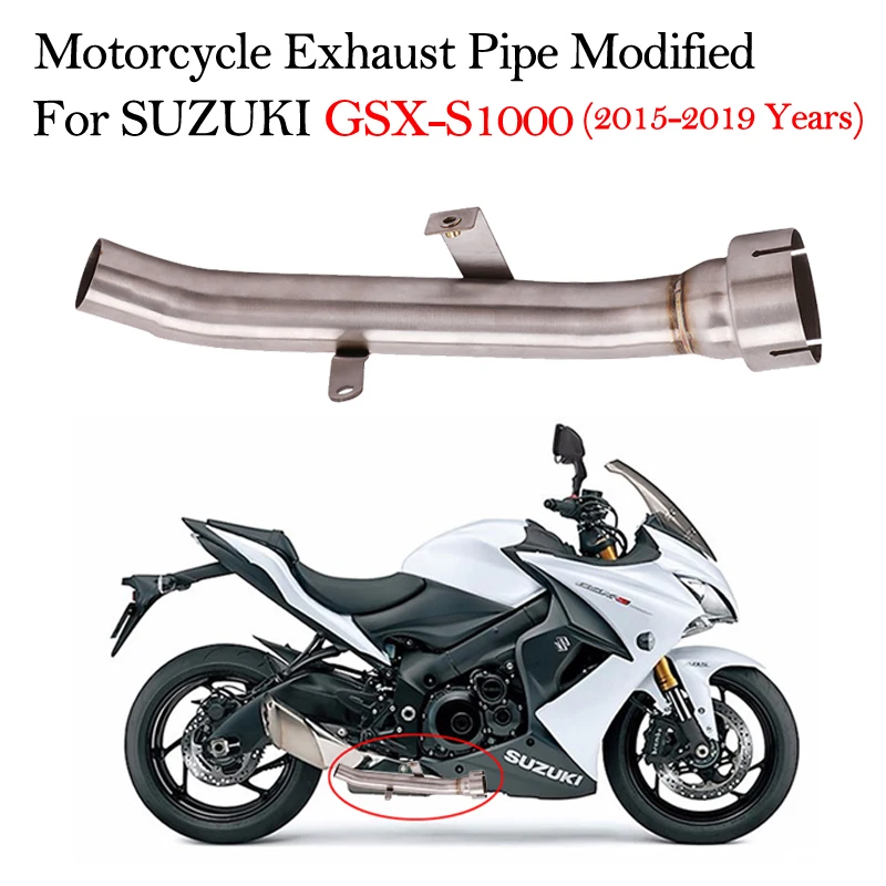 

Motorcycle Exhaust System Modified Middle Intermediate Connecting Pipe For Suzuki GSXS1000 GSX-S1000 GSX S1000 2015-2019 Years