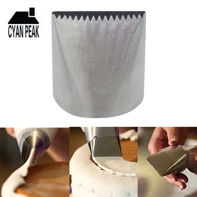 

Extra Large Stainless Steel Nozzle Cake Decorating Pastry Tip Nozzle Ice Cream Piping Nozzles Fondant Pastry Baking Accessories