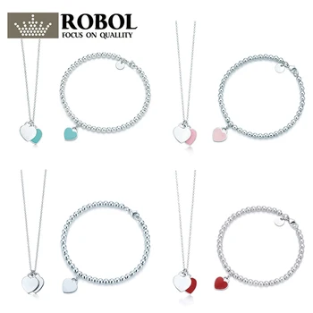 

SL TFB TTFF RLLEN Quality Original Classic Elegant DIY Necklace Bracelet Set Multicolor Optional Women Jewelry Free Shipping
