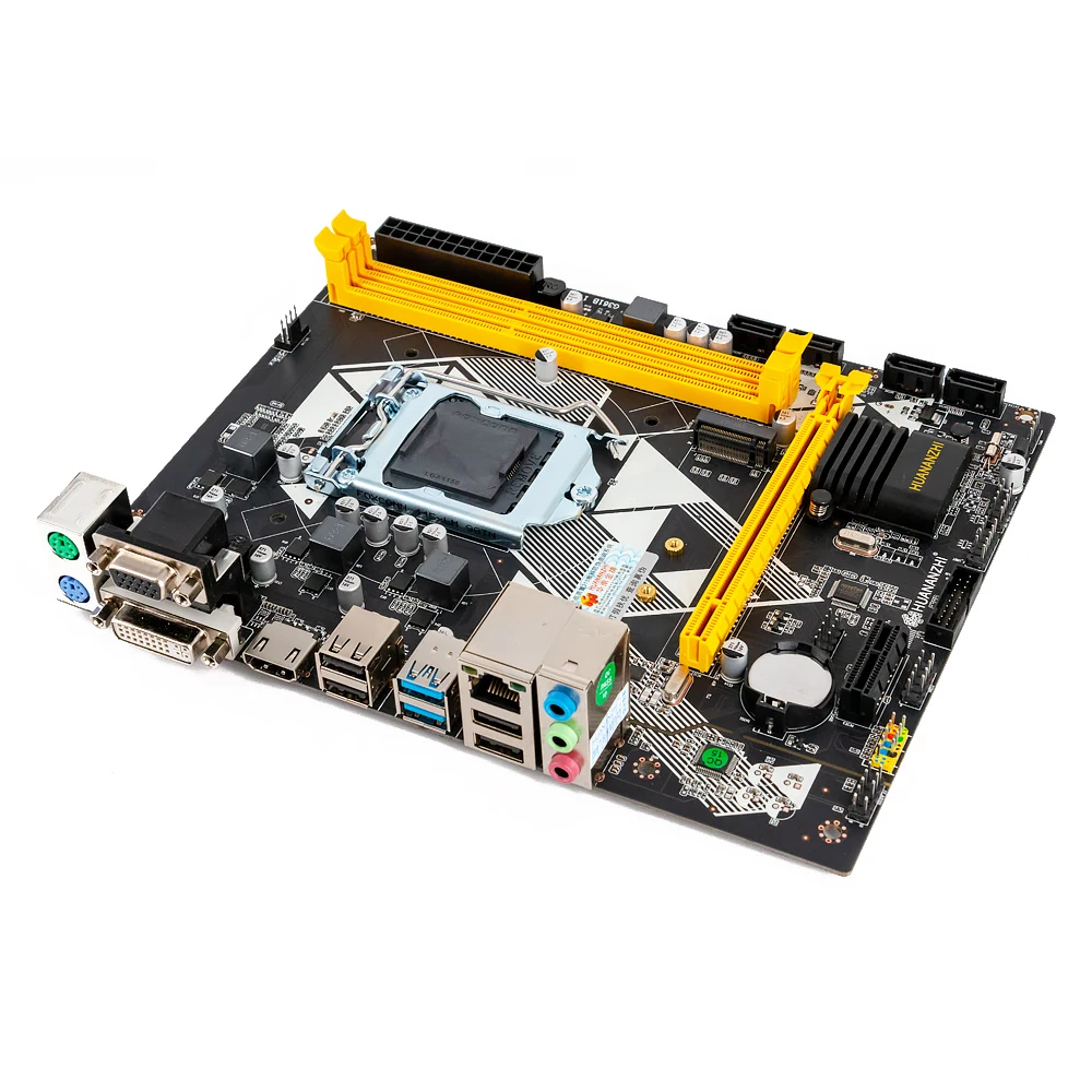 Huanan Zhi B85 M-ATX материнская плата B85 для Intel LGA 1150 i3 i5 i7 E3 DDR3 1333/1600 МГц 16 Гб SATA3.0 USB3.0 VGA, HDMI, DVI HDMI