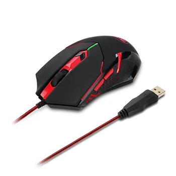 

Ergonomic Wired Gaming Mouse for PC Gamer 6 Button Macro Programming Mouse 3200 DPI LED USB Computer Mouse with Backlight