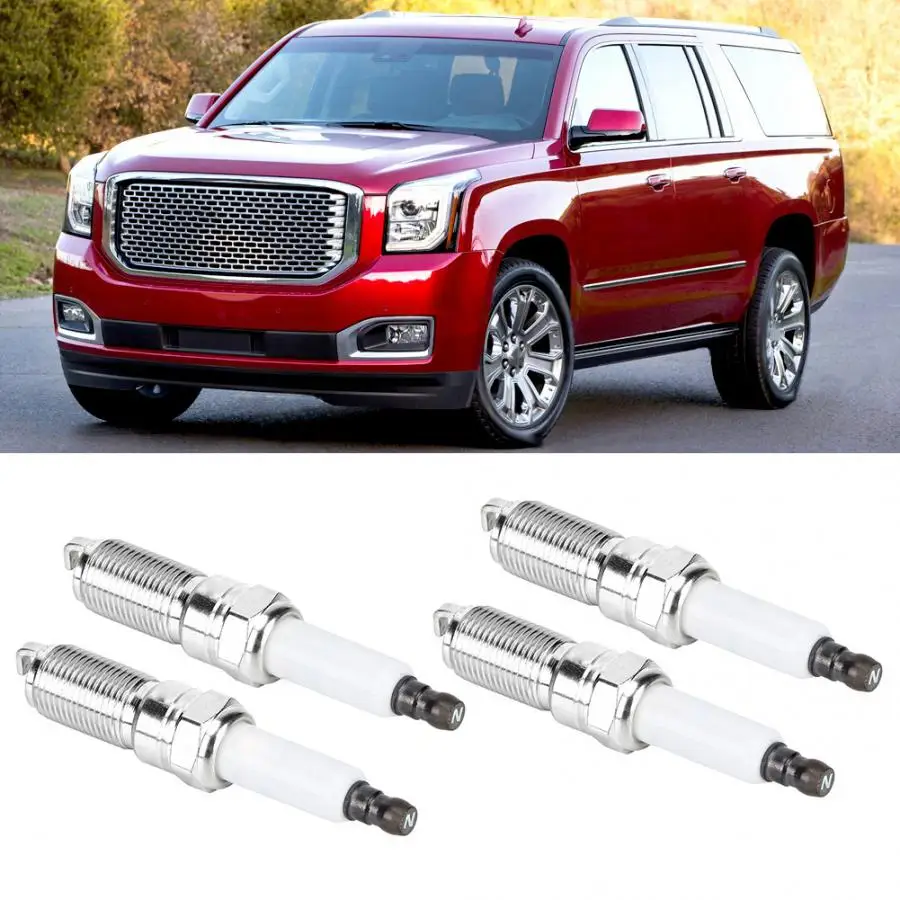 4 шт. автомобильная свеча зажигания 41-114 подходит для Chevrolet Silverado 1500 4,3-V6 5.3L-V8- Зажигания автомобильные аксессуары