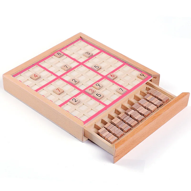 Деревянная игра Sudoku шахматы ящик-Sudoku shu du qi детская развивающая игрушка настольная игра с базой данных вопросов