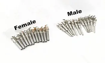

50pcs/lot Male or Female DT Pins Deutsch Crimp Terminal Connectors For Car Engine Terminals 14-20 AWG 1062-16-0122
