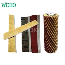 WEHO – Machine de polissage de ligne de rainure de meubles en gaze de 1 mètre, brosse de bande de Sisal, chiffon de sable remplaçable