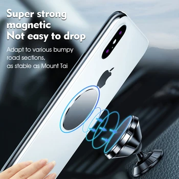 LCHEERS Car Phone Holder Magnetic Universal Magnet Phone Mount For iPhone X Xs 12 Max Samsung Car Mobile Cell Phone Holder Stand - Image 3