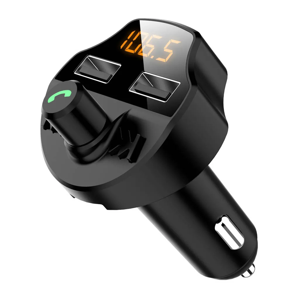 Автомобильный Bluetooth 5,0 MP3-плеер автомобильный fm-передатчик Hands-free 3.1A двойное USB быстрое зарядное устройство