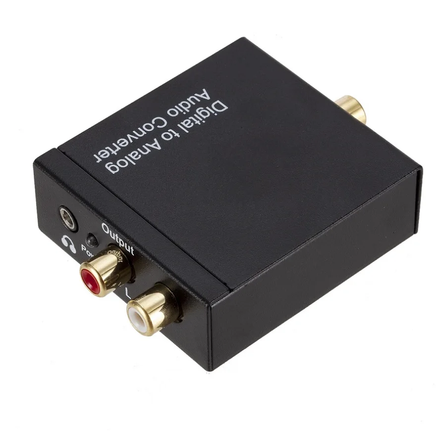 3 5mm Jack Digital to Analog Audio Decoder Toslink Coaxial Optical Fiber Digital to Analog Stereo Audio RCA Converter Headphone