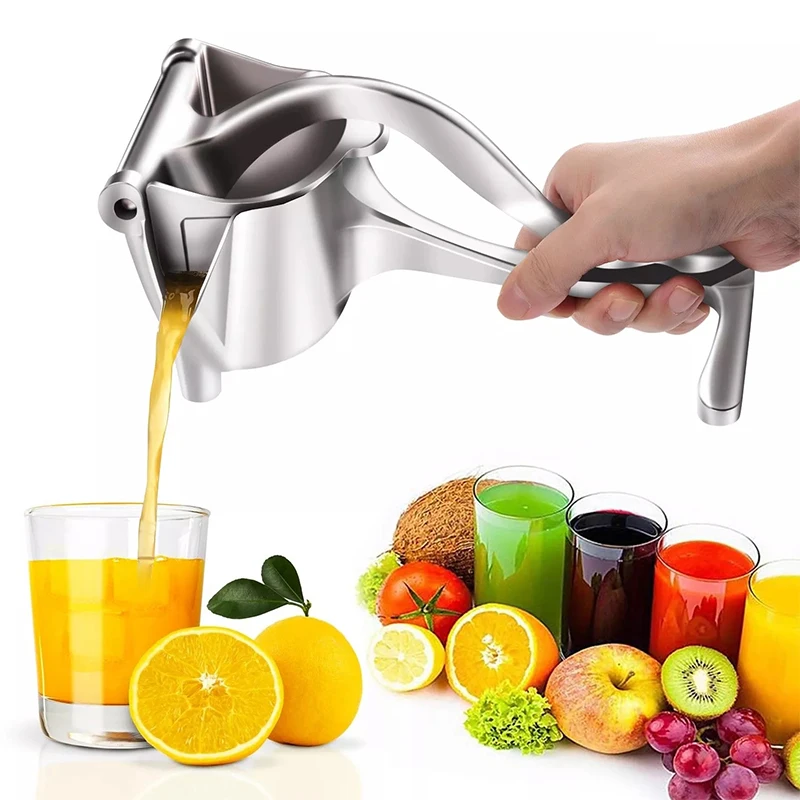 

Manual Fruit Squeezer Aluminum Alloy Hand Pressure Juice Pomegranate Orange Lemon Sugar Cane Kitchen Juicer Tool