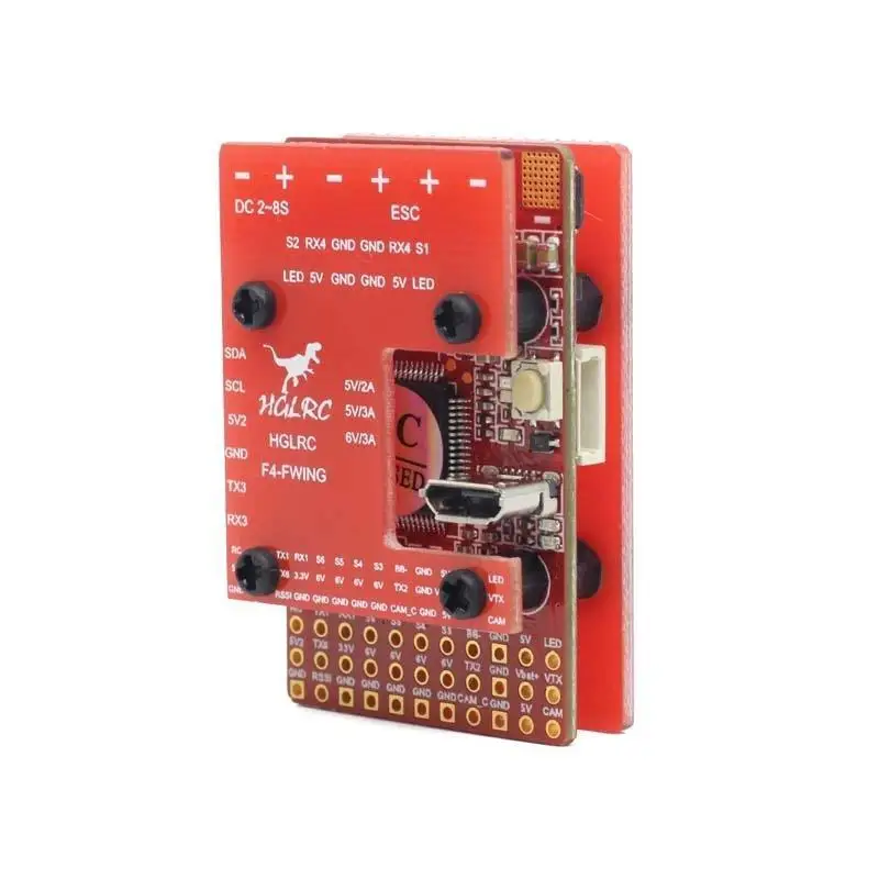 20x20 мм HGLRC F4 Контроллер полета крыла STM32F405 2-8S интегрированный 6 в/3A BEC PDB для