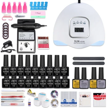 

Manicure Set for Nail Kit with led Nail lamp 20000RPM Nail drill Machine Nail Polish Kit Acrylic Kit Nail Art Tools Set Nail Set