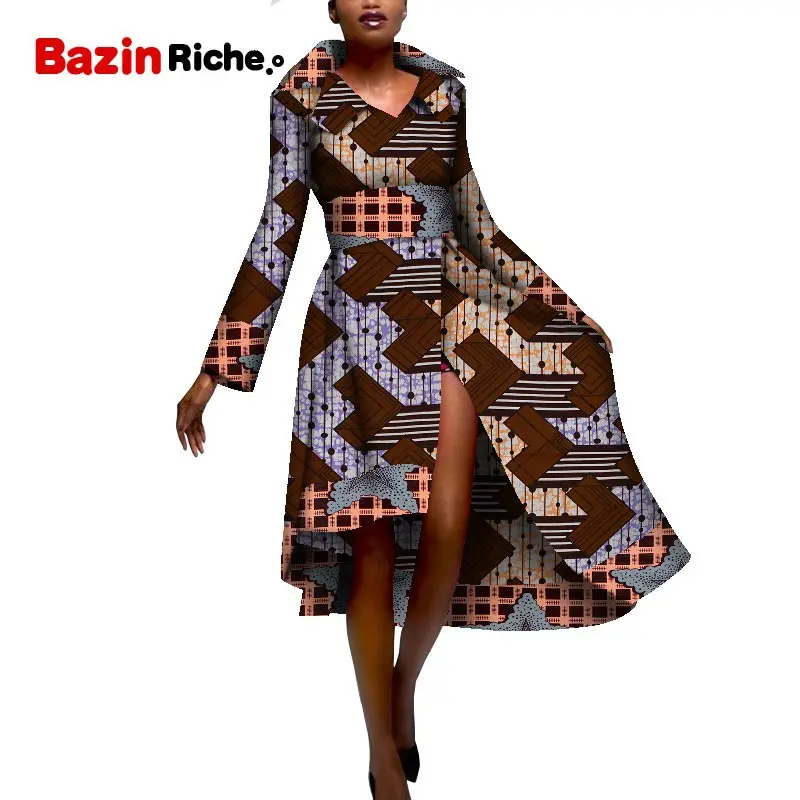 Элегантные вечерние платья в африканском стиле, модные женские длинные платья, осенние платья с длинным рукавом, облегающее Макси платье с принтом, Dashiki Ankara, платье WY5279 - Цвет: 17