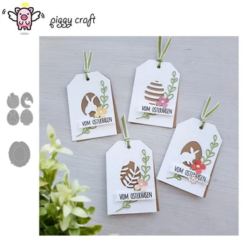 

Piggy Craft metal cutting dies cut die mold Easter rabbit egg frame Scrapbook paper craft knife mould blade punch stencils dies