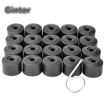 

Gintor 20Pcs 17mm Car Wheel Nut Auto Hub Screw Cover Protection Caps Wheel Nut Bolt Head Cover Cap For VW Golf MK4 Passat Audi
