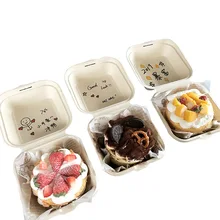 

20/50pcs Disposable Eco-Friendly Bento Box Meal Storage Food Prep Lunch Box Fruit Salad Hamburger Cake Packaging Box