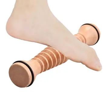 

1pc Wooden Foot Sole Roller Family Gift Foot Massager Foot Care Supply Durable Massage Wheels for Students Women Elders