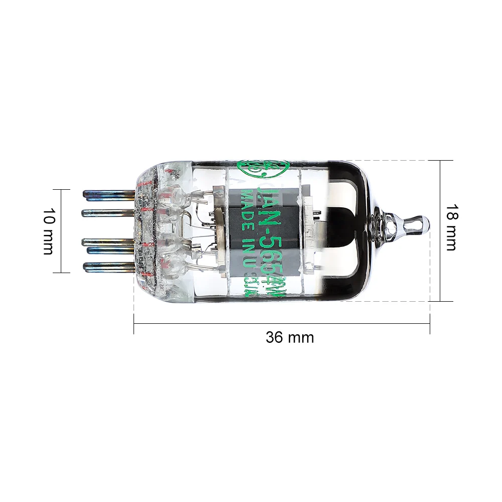 AIYIMA 2 sztuk GE 5654W rura próżniowa zawór próżniowy rura elektroniczna Upgrade dla 6J1 6m1 6AK5 6J1P EF95 parowanie wzmacniacz Audio