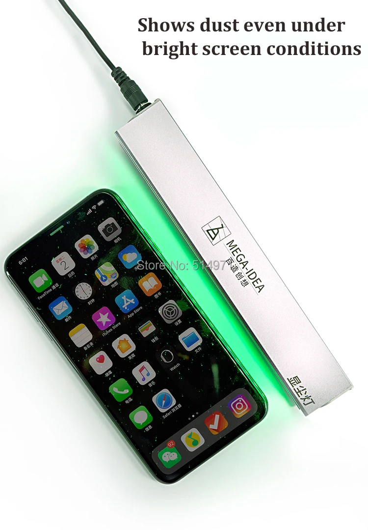Новая портативная волшебная лампа для проверки пыли для мобильного телефона, ремонт жк-экрана, высокое разрешение, зеленый светодиодный светильник, инструменты для обнаружения пыли